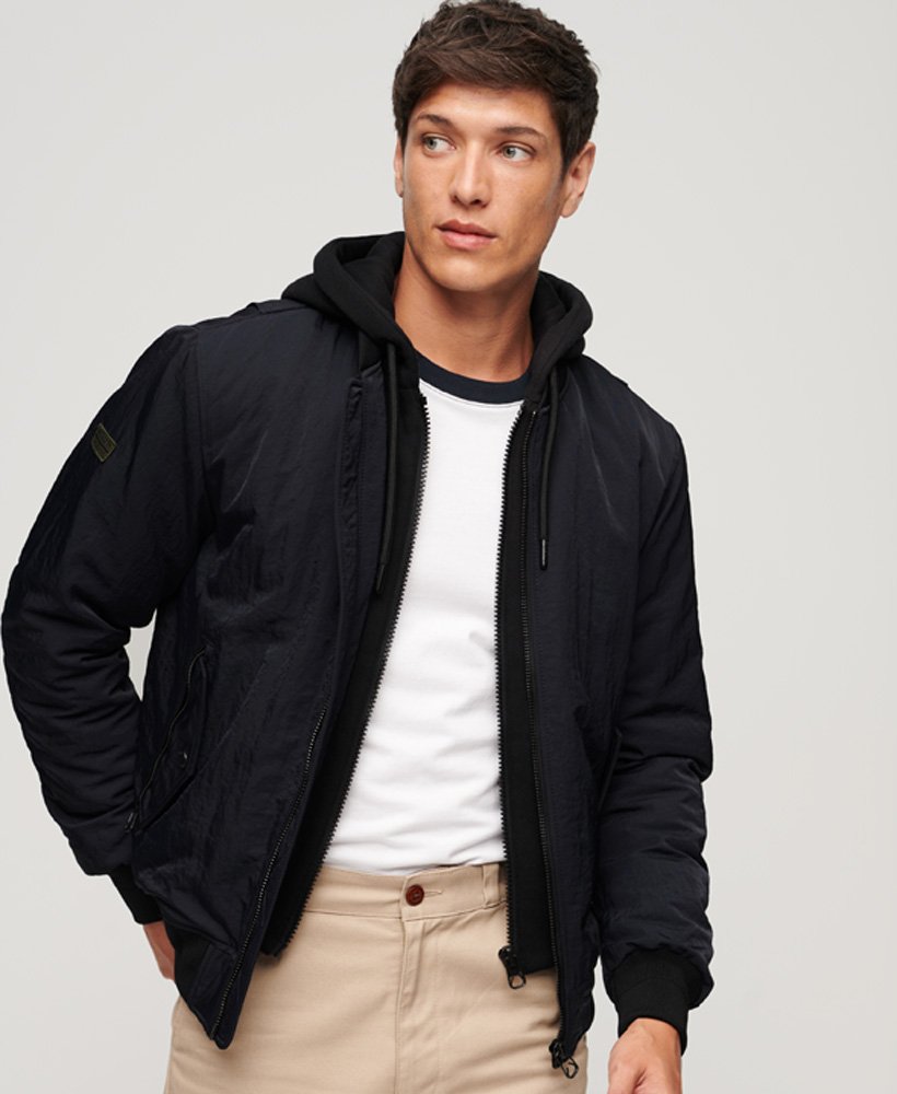 Bomber Superdry con cappuccio Military