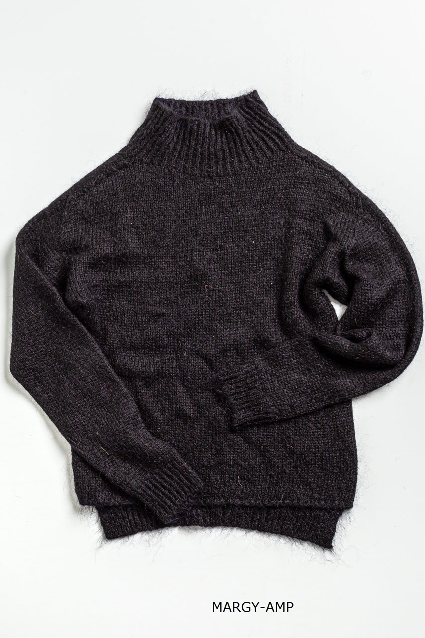 Pullover Trez a collo alto in lana misto mohair